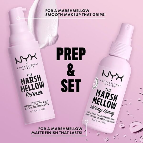NYX PROFESSIONAL MAKEUP Marshmellow Setting Spray, Matte Setting Spray for 16HR Make Up Wear - Image 6